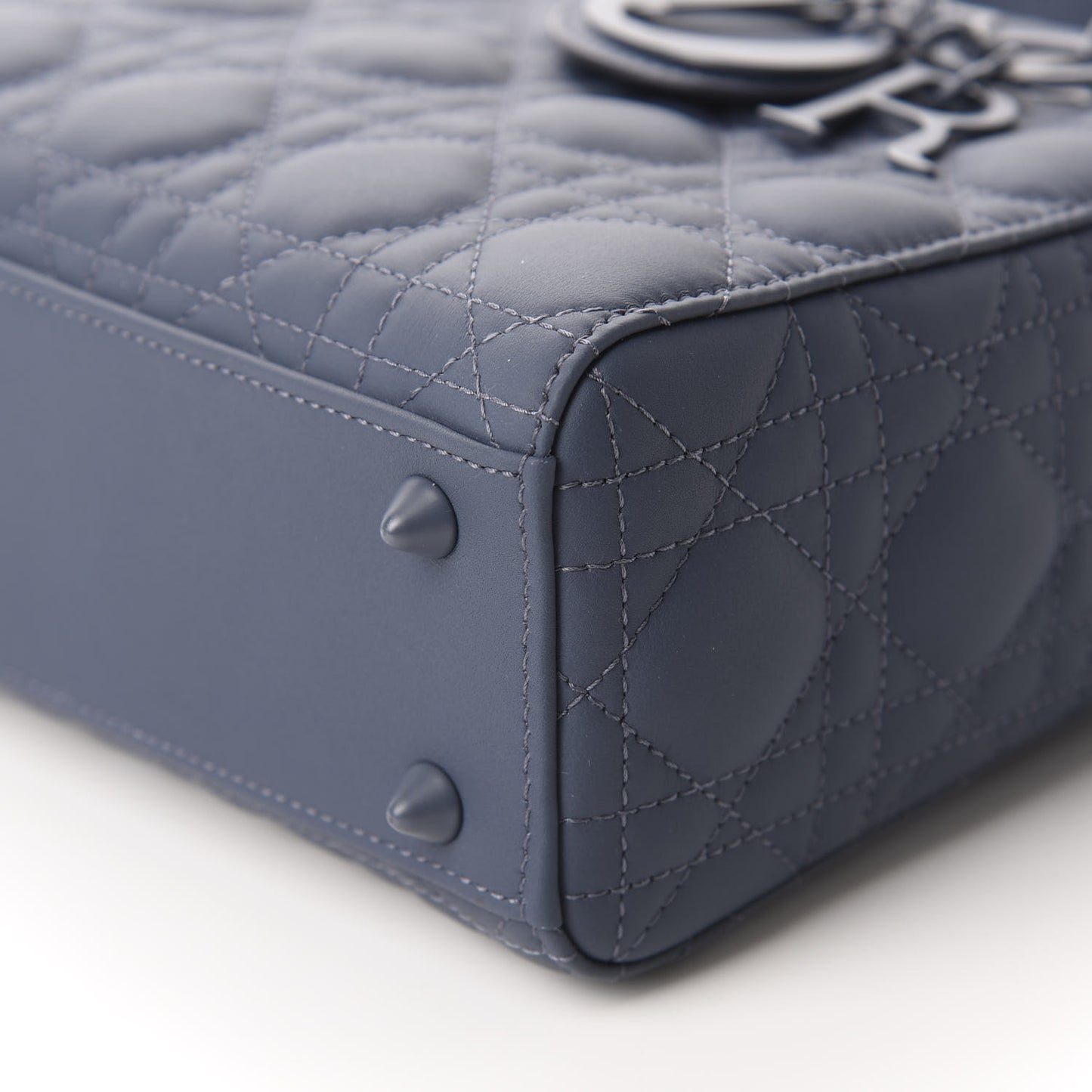 Ultra Matte Calfskin Cannage Small My ABCDior Lady Dior Dark Denim Blue