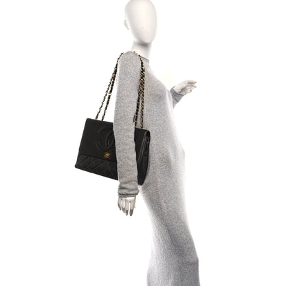 Chanel Lambskin Quilted CC Maxi Jumbo Single Flap Brown 2 of 16