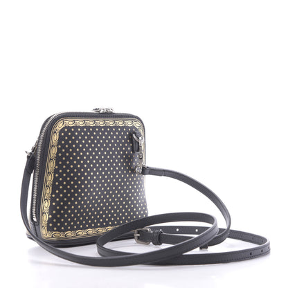 Gucci X SEGA Calfskin GUCCY Stars Mini Dome Shoulder Bag Black Gold 3 of 10