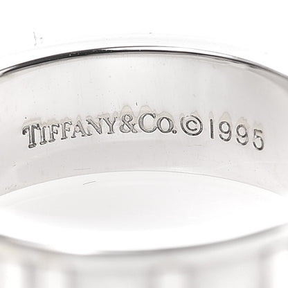 Tiffany 18K White Gold Diamond Atlas Ring 47 4 7 of 7