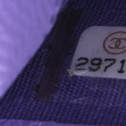 Chanel Caviar Quilted Card Holder Purple 8 of 8