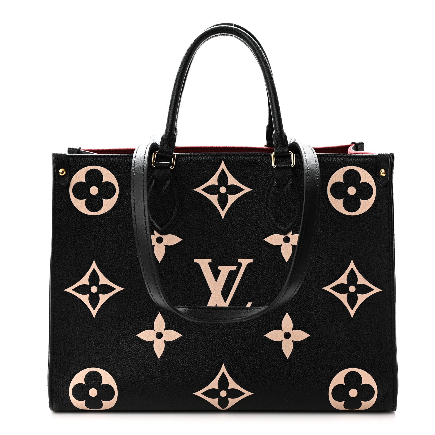 Louis Vuitton Empreinte Monogram Giant Onthego MM Black Beige 1 of 9