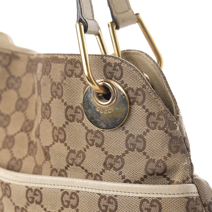 Gucci Monogram Medium Eclipse Shoulder Bag Off White 12 of 13