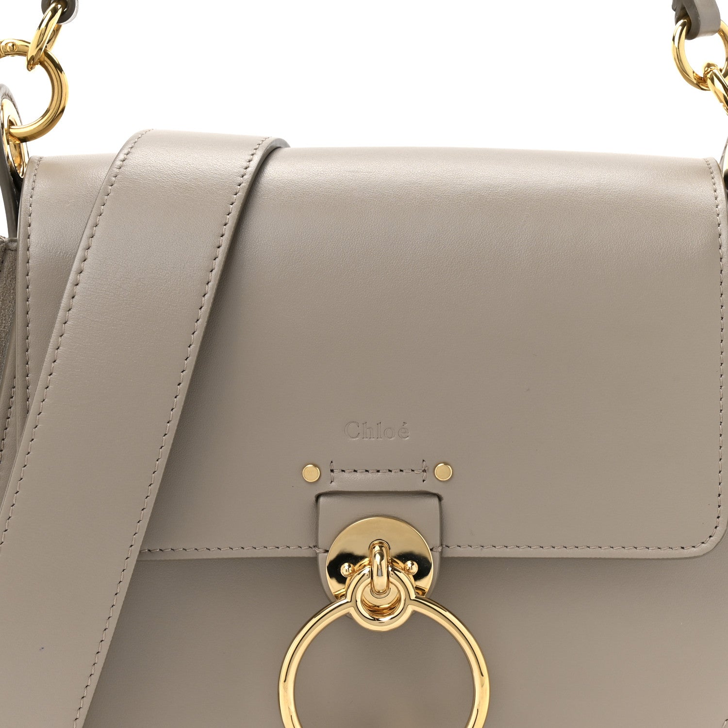 Chloe Calfskin Small Tess Bag Motty Grey 8 of 13