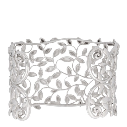 Tiffany Sterling Silver Wide Paloma Picasso Olive Leaf Cuff Bracelet 2 of 4