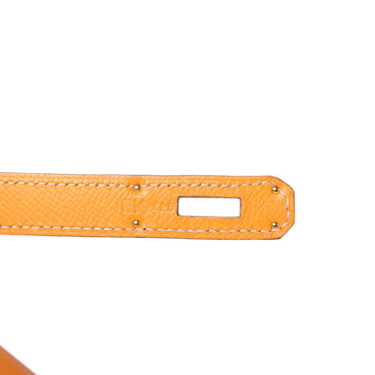 Hermes Epsom Candy Kelly Retourne 35 Jaune D'Or Feu 9 of 11