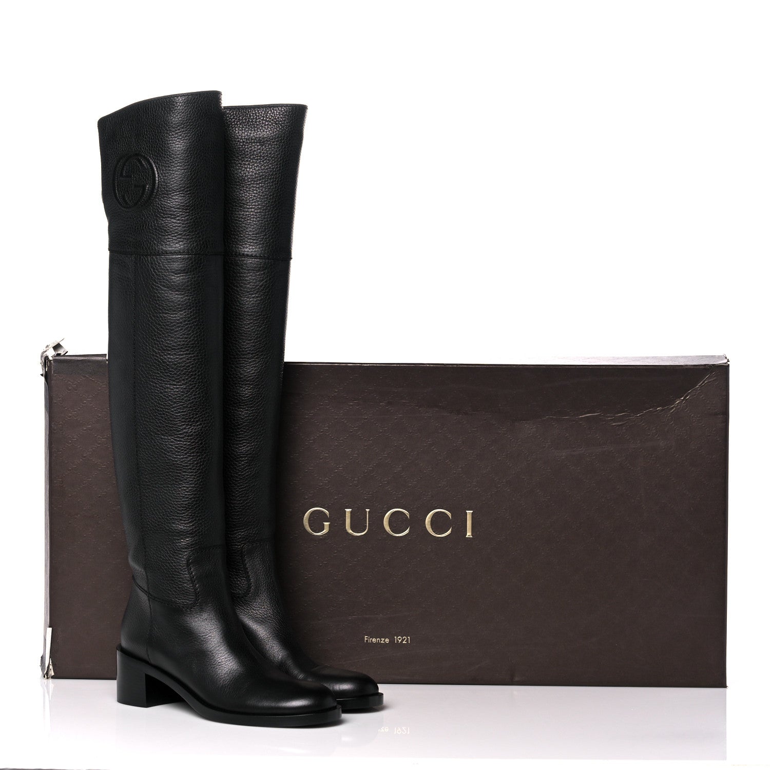 Gucci Cellarius Soft Calfskin Riding Boots 39.5 Black 10 of 10