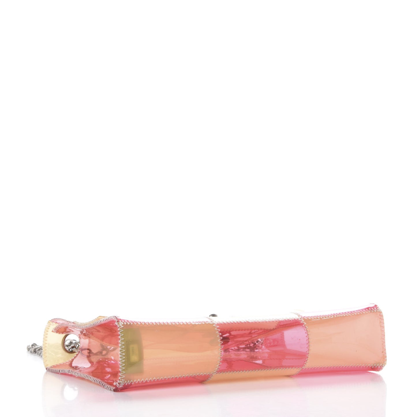 PVC Stitched Flap Beige Pink