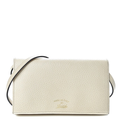 Gucci Dollar Calfskin Mini Swing Wallet Bag Mystic White 1 of 10