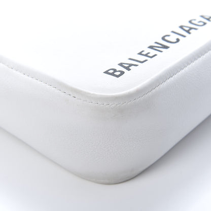 Balenciaga Calfskin XS Triangle Chain Duffle White 9 of 20