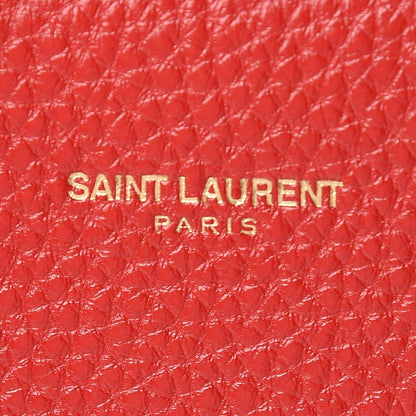 Saint Laurent Grained Calfskin Nano Sac De Jour New Red 6 of 14