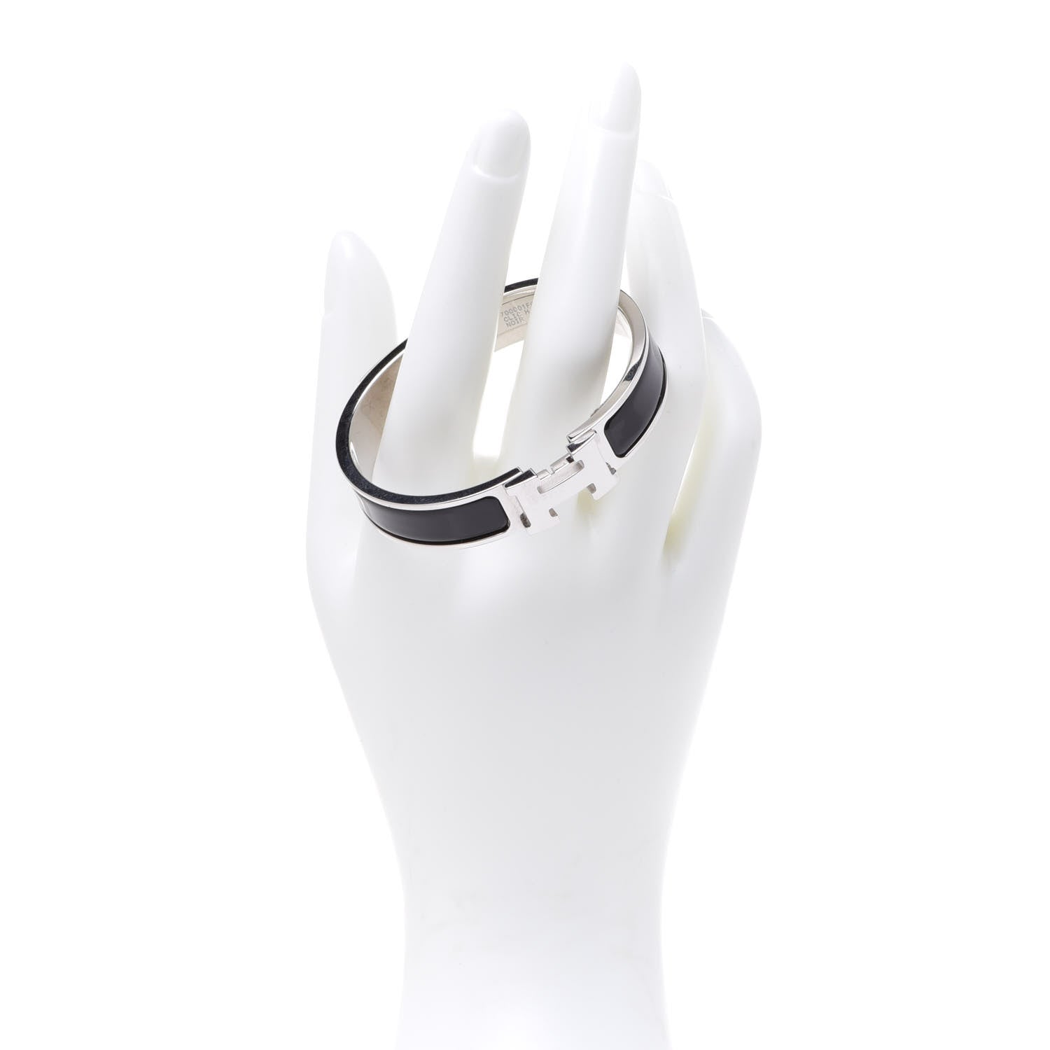 Hermes Enamel Narrow Clic Clac H Bracelet PM Black 3 of 17