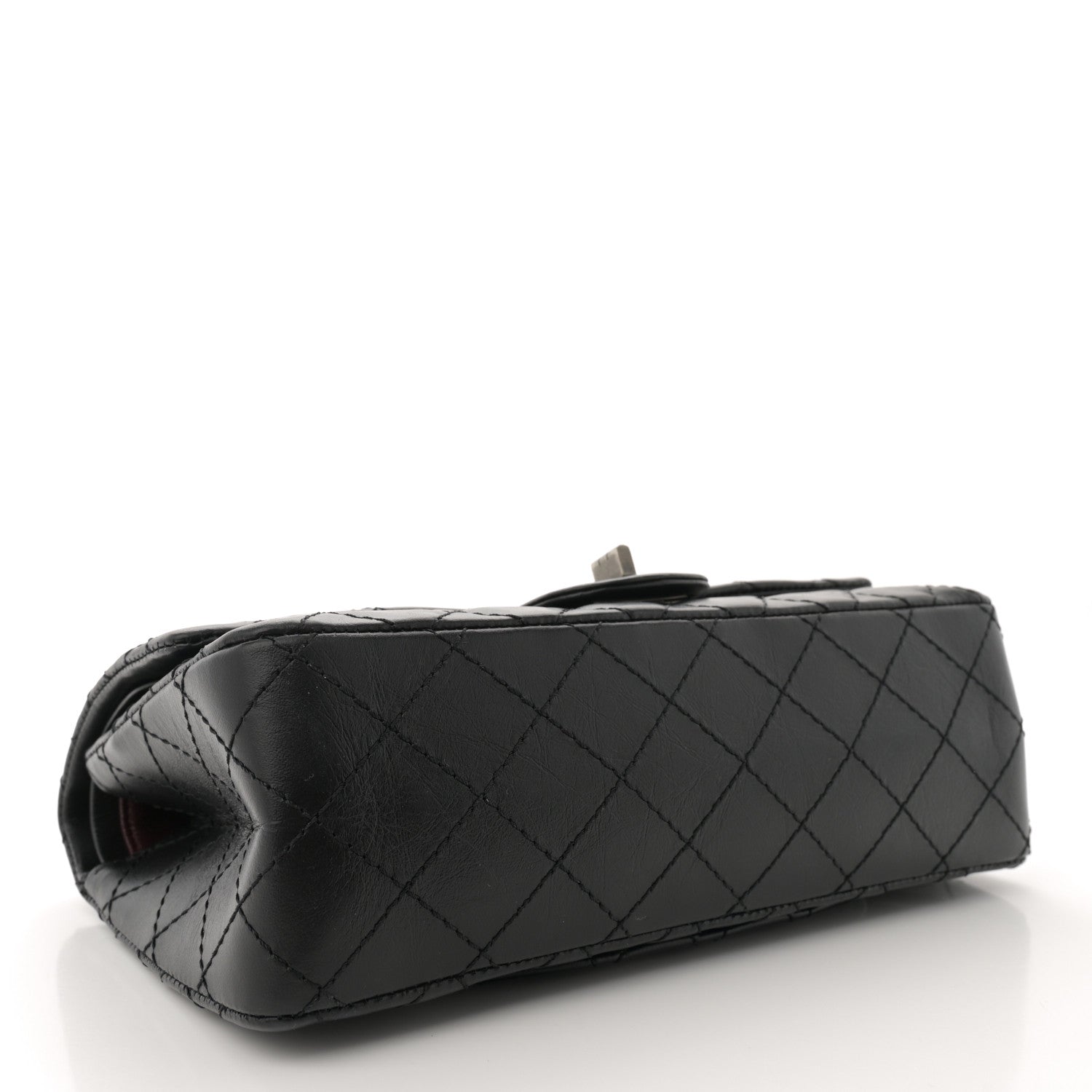Chanel Aged Calfskin Quilted 2.55 Reissue 225 Flap Black 4 of 11