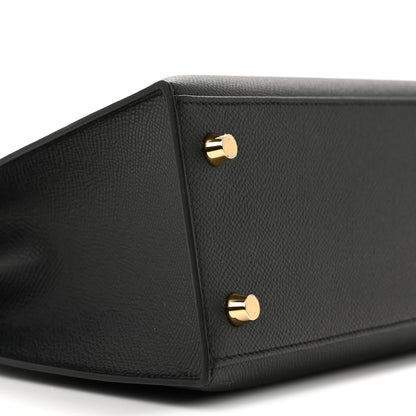 Hermes Epsom Kelly Sellier 25 Black 8 of 10