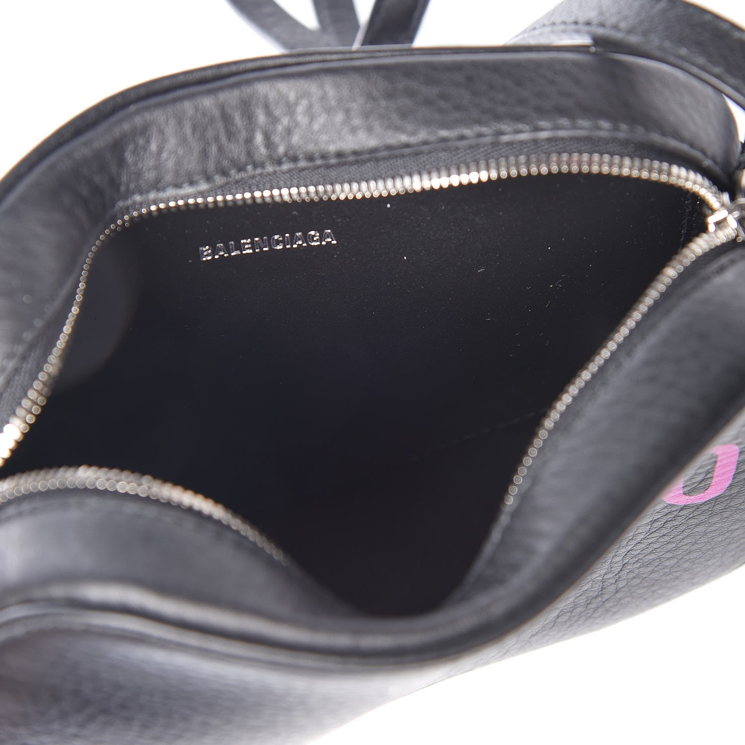 Balenciaga Calfskin I Love Techno XS Everyday Camera Bag Black