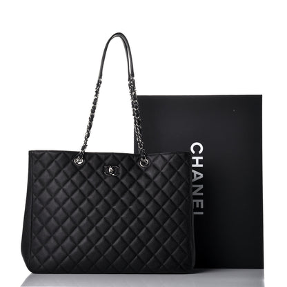 Chanel Caviar Quilted Large Shopping Tote Black 10 of 10