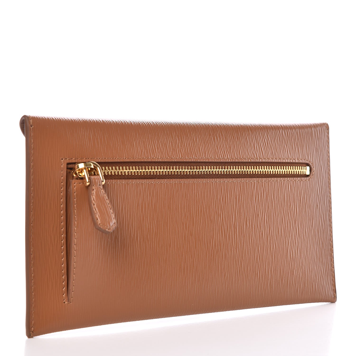 Prada Vitello Move Envelope Wallet Caramel 3 of 8