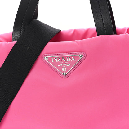 Prada Tessuto Nylon Soft Padded Shopping Tote Fuxia 7 of 9
