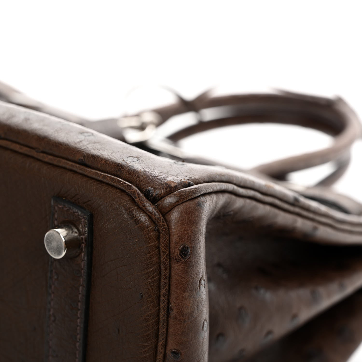 Hermes Ostrich Birkin 30 Chocolate 10 of 16