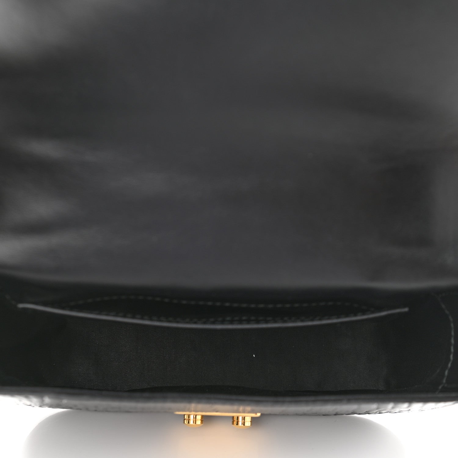 Miu Miu Crocodile Print Calfskin Top Handle Bag Black 5 of 9