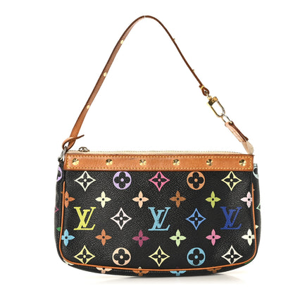 Louis Vuitton Monogram Multicolor Pochette Accessories Black 1 of 8