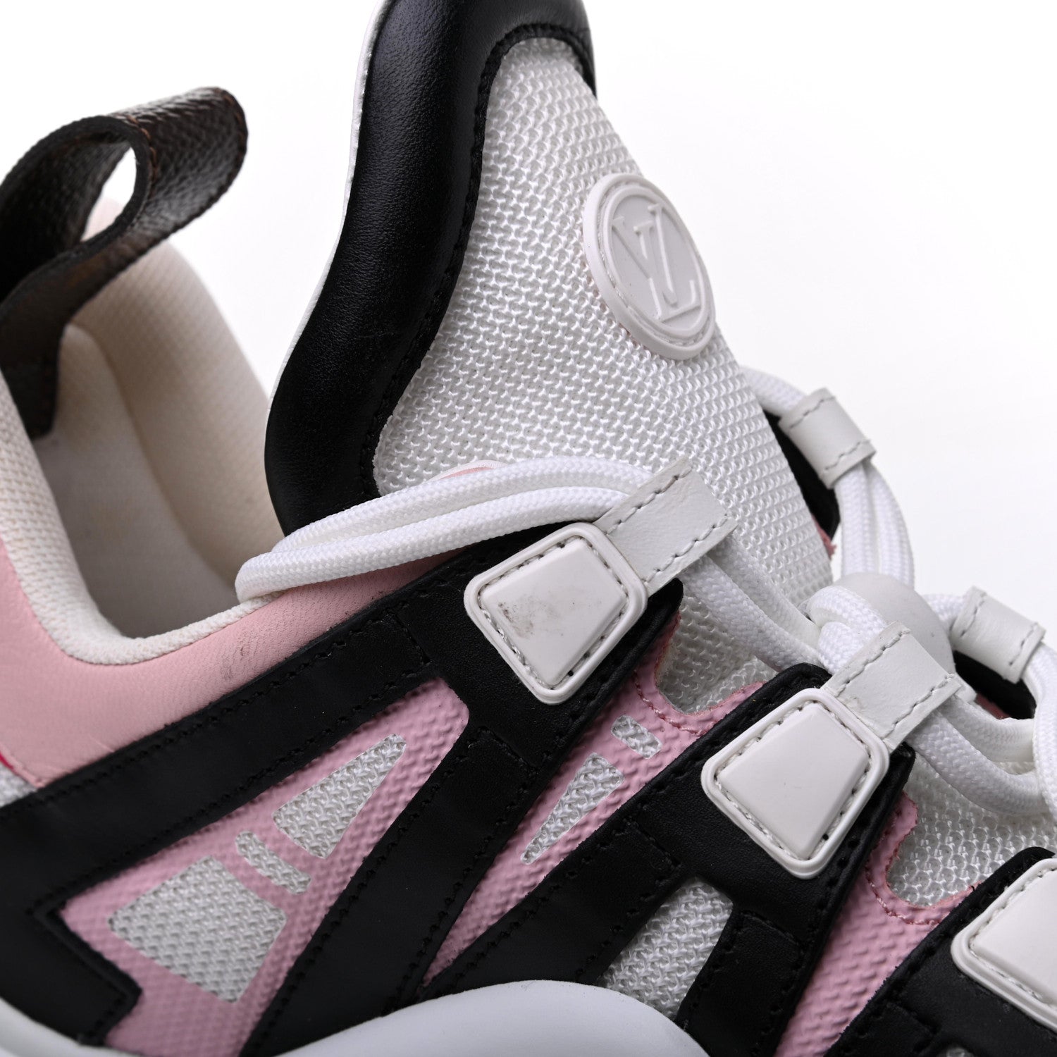 Louis Vuitton Calfskin Technical Nylon LV Archlight Sneaker 38.5 Rose Clair 11 of 14