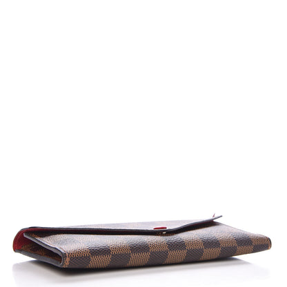 Louis Vuitton Damier Ebene Josephine Wallet Red 4 of 9