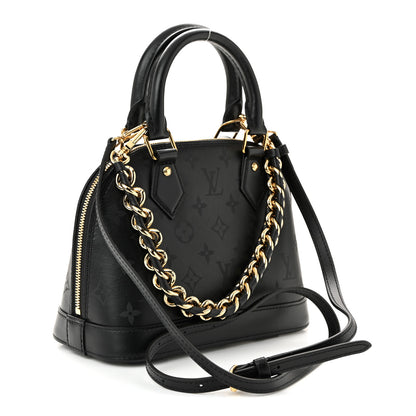 Louis Vuitton Monogram Ink Alma BB Black 3 of 9