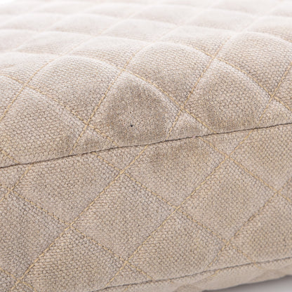 Chanel Canvas Quilted CC Shopping Tote Beige 13 of 13