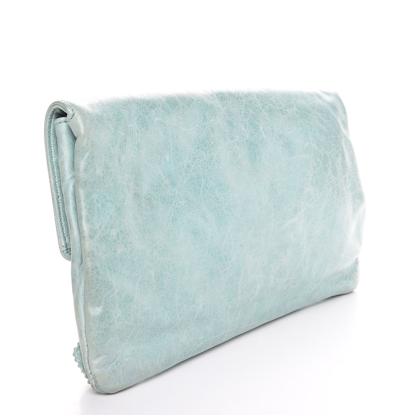 Agneau Giant Brogues Hardware Envelope Clutch Maldives