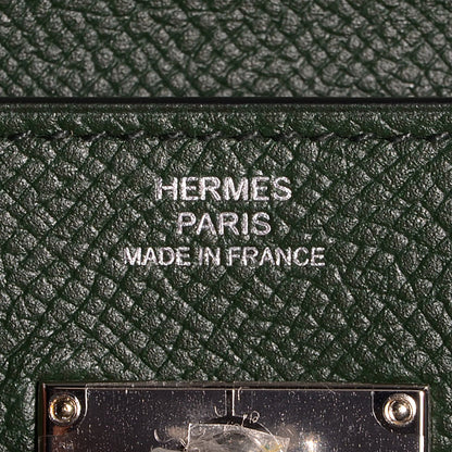 Hermes Epsom Kelly Longue Wallet Vert Anglais 8 of 12