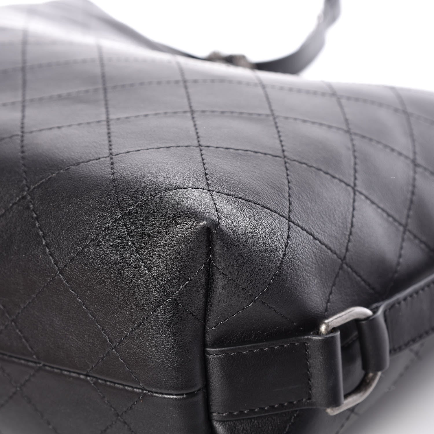 Chanel Calfskin Stitched Large Hobo Black 11 of 12