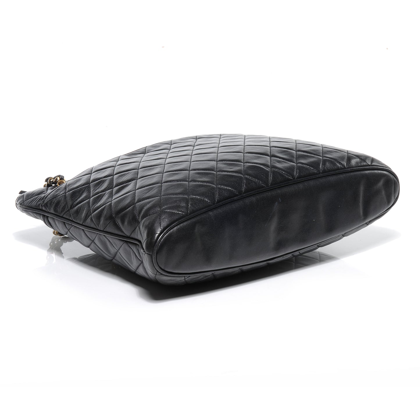 Lambskin Shopping Tote Black