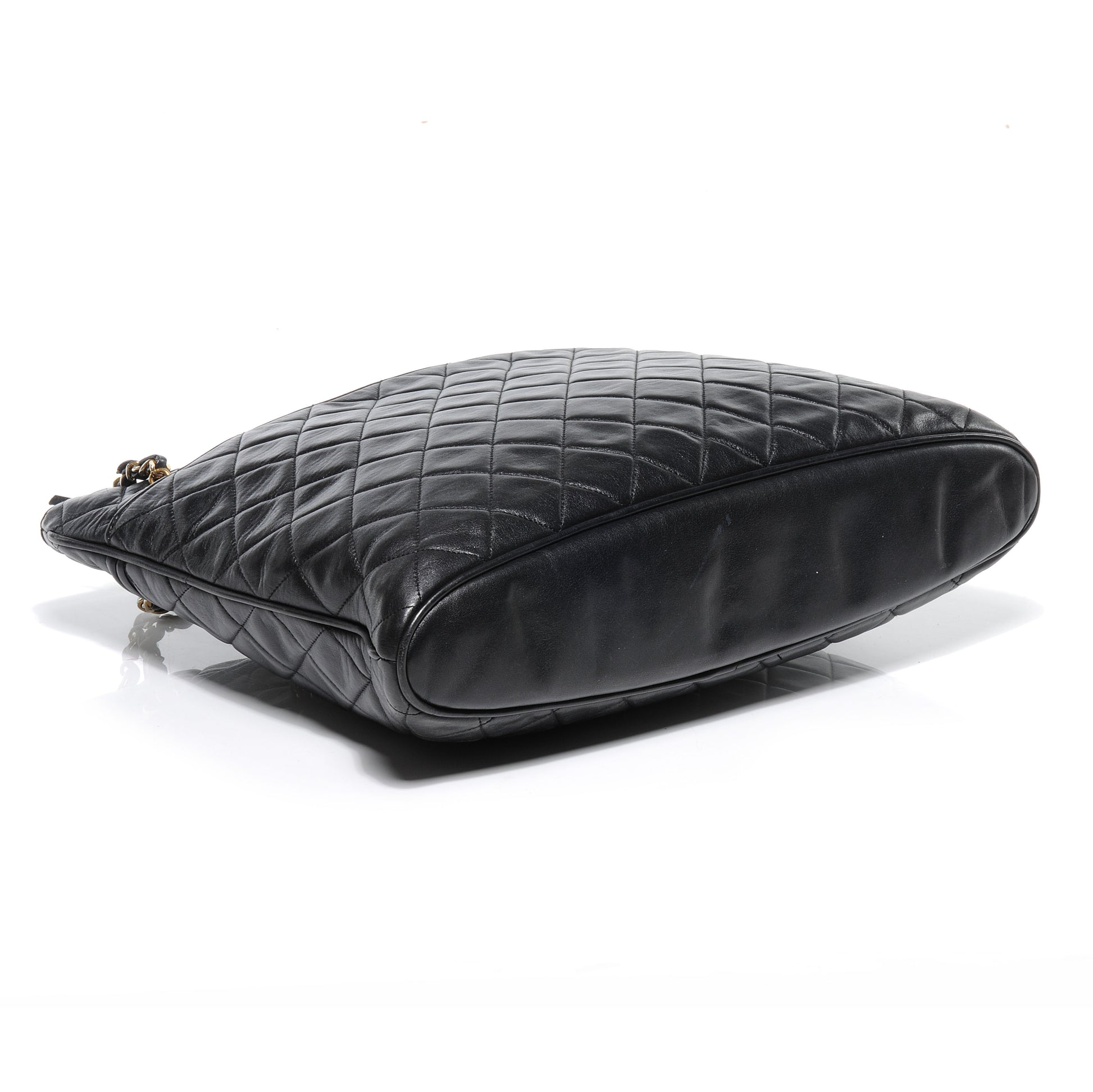 Chanel Lambskin Shopping Tote Black 4 of 9