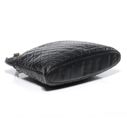 Chanel Lambskin Shopping Tote Black 4 of 9