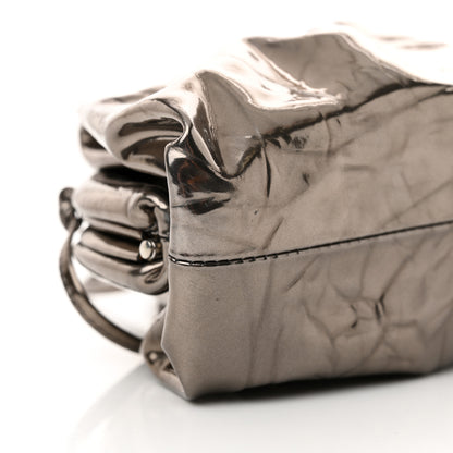 Bottega Veneta Metallic Crushed Calfskin The Mini Pouch Anchor 9 of 12