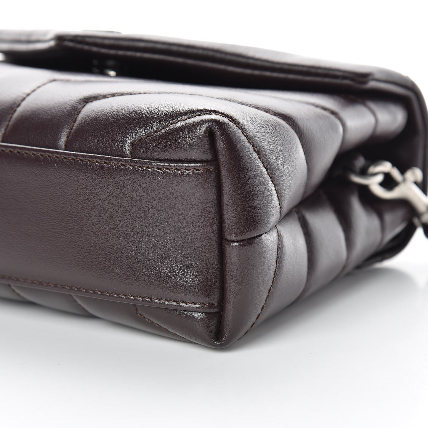 Calfskin Y Quilted Monogram Toy Loulou Crossbody Bag Black Tulipe