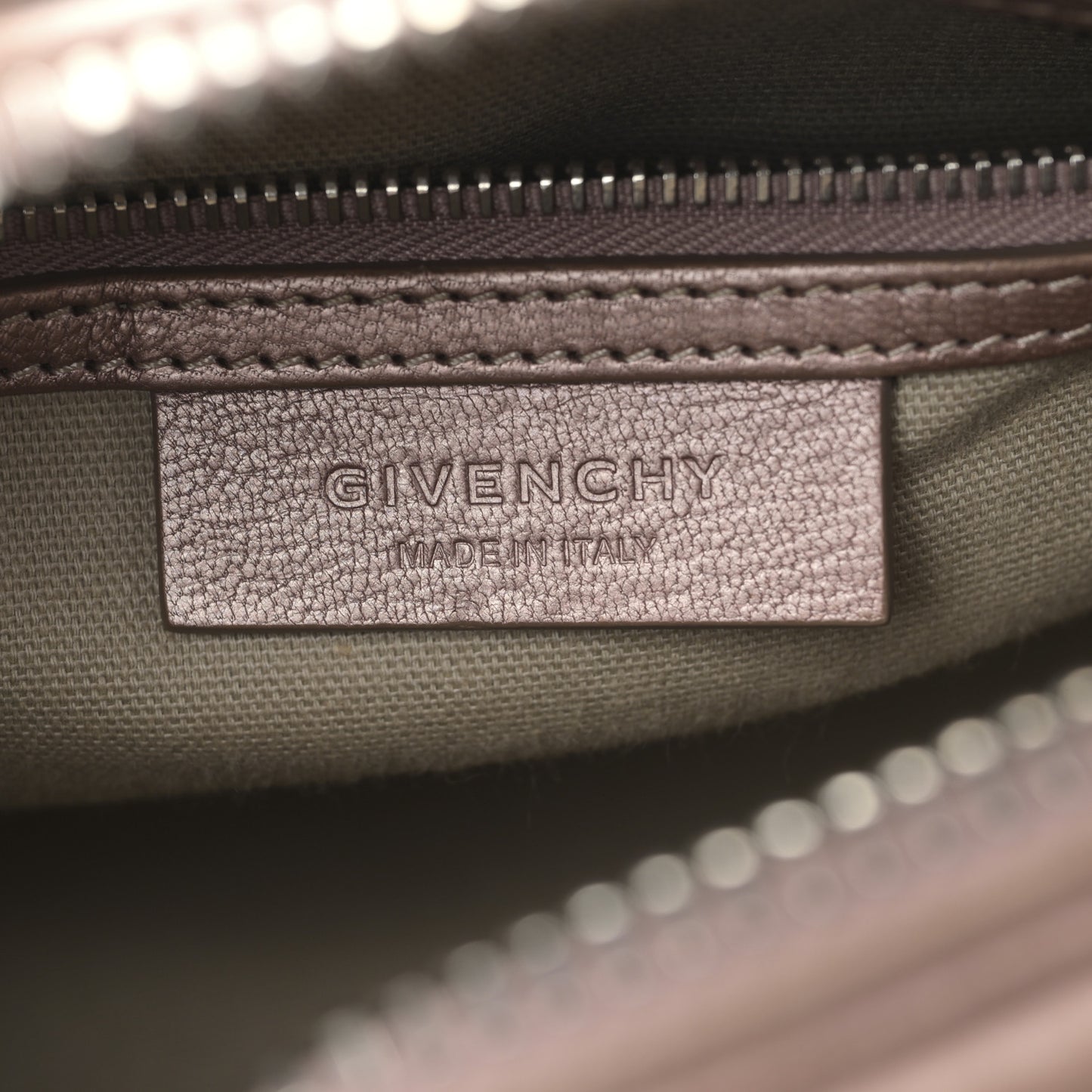 Metallic Sugar Goatskin Mini Antigona Light Pink