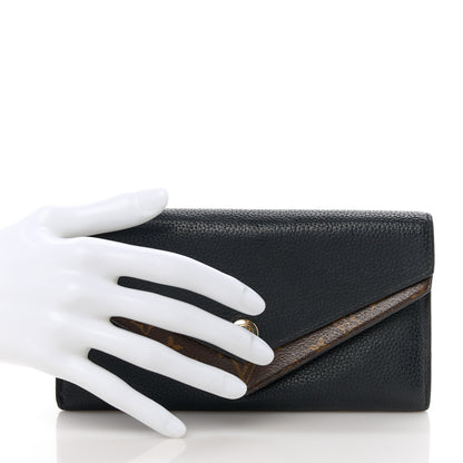 Louis Vuitton Calfskin Double V Wallet Black 2 of 10