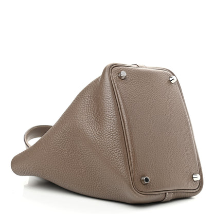 Hermes Taurillon Clemence Picotin Lock 18 PM Etoupe 4 of 10