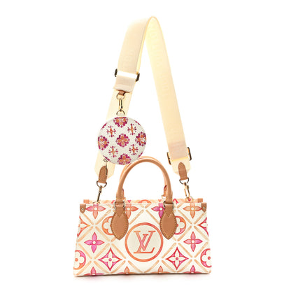 Louis Vuitton Monogram Tiles By The Pool OnTheGo East West Coral 1 of 13