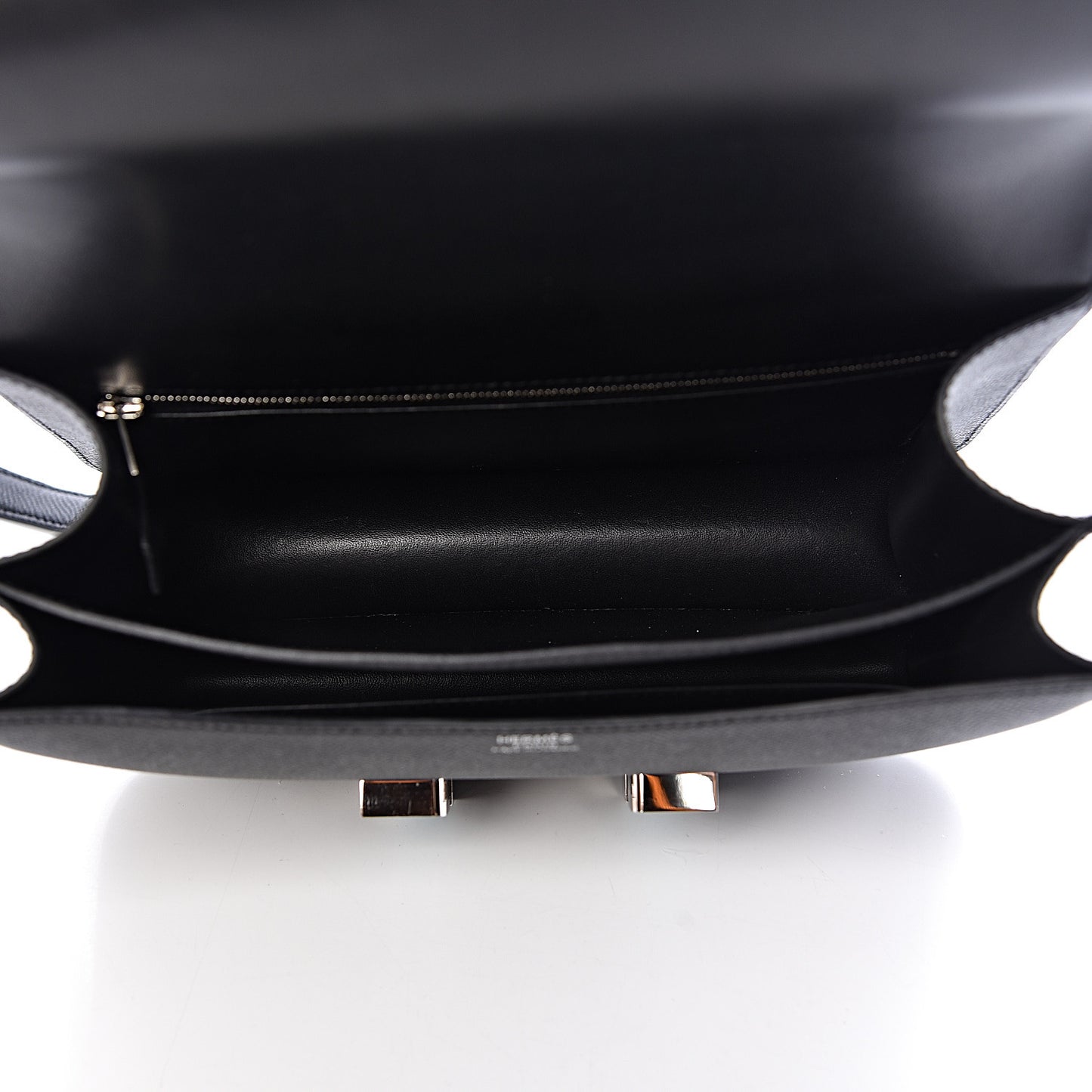Epsom Enamel Constance 24 Black Bleu Saint Cyr