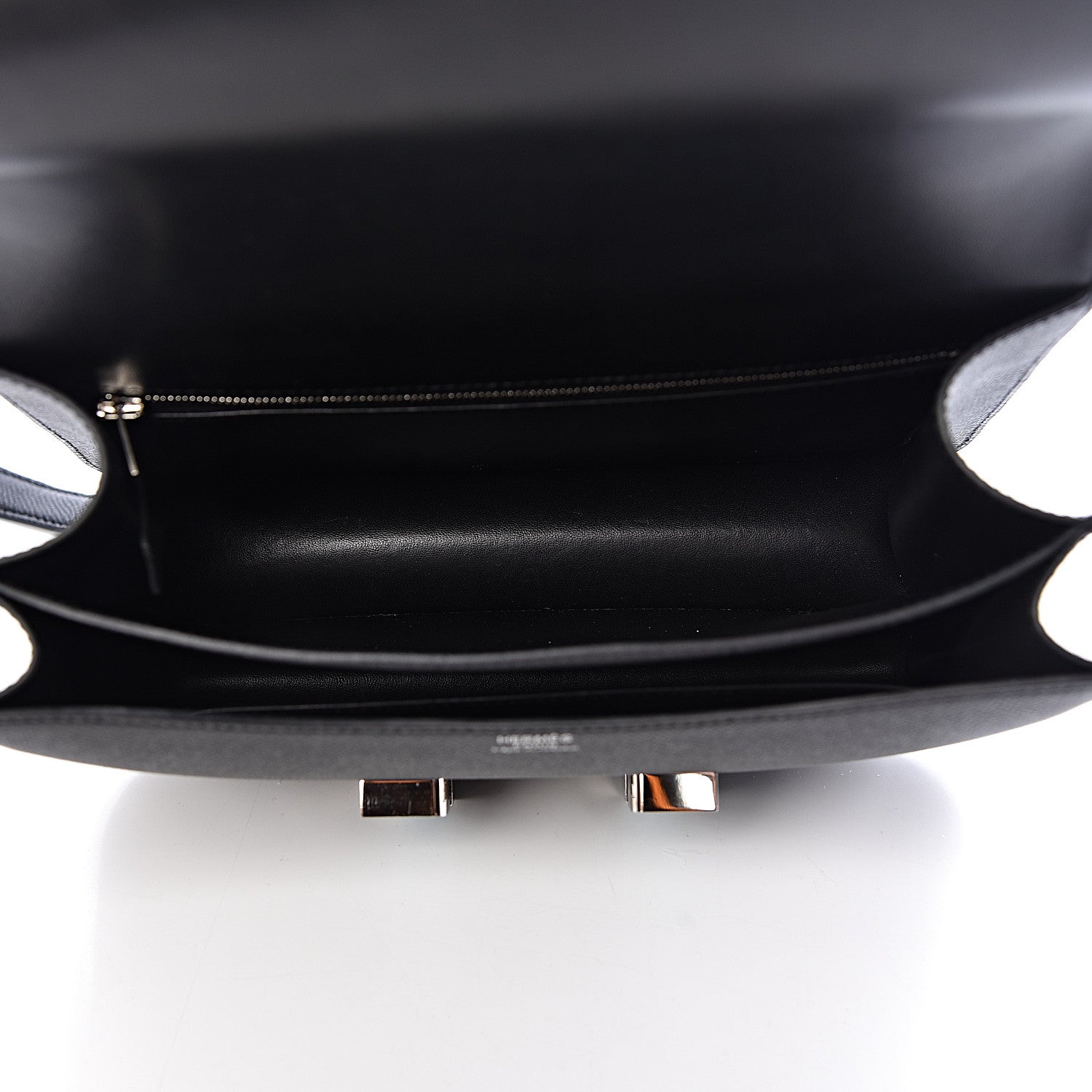 Hermes Epsom Enamel Constance 24 Black Bleu Saint Cyr 5 of 27