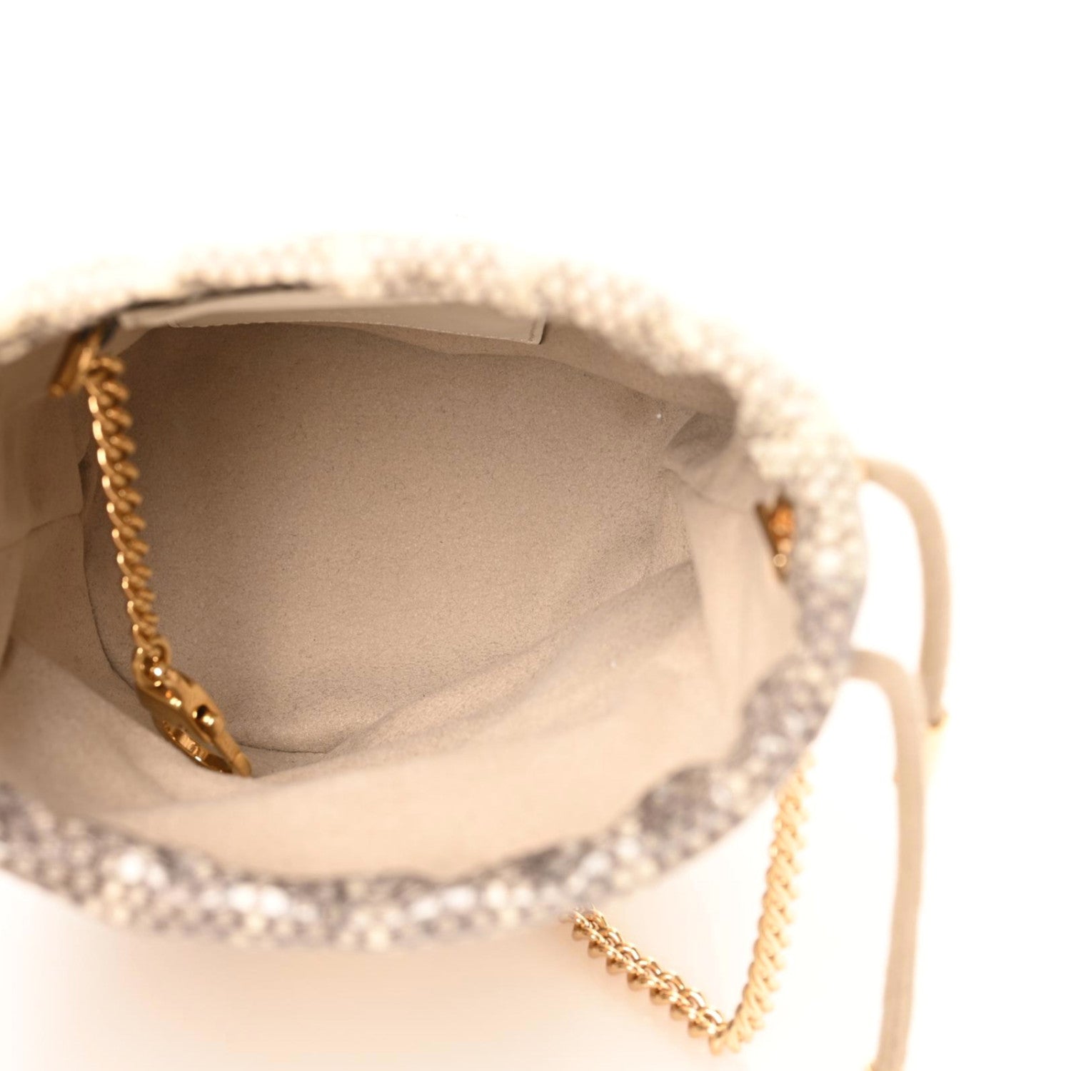 Gucci Snakeskin Mini Zumi Bucket Bag Grey 4 of 8