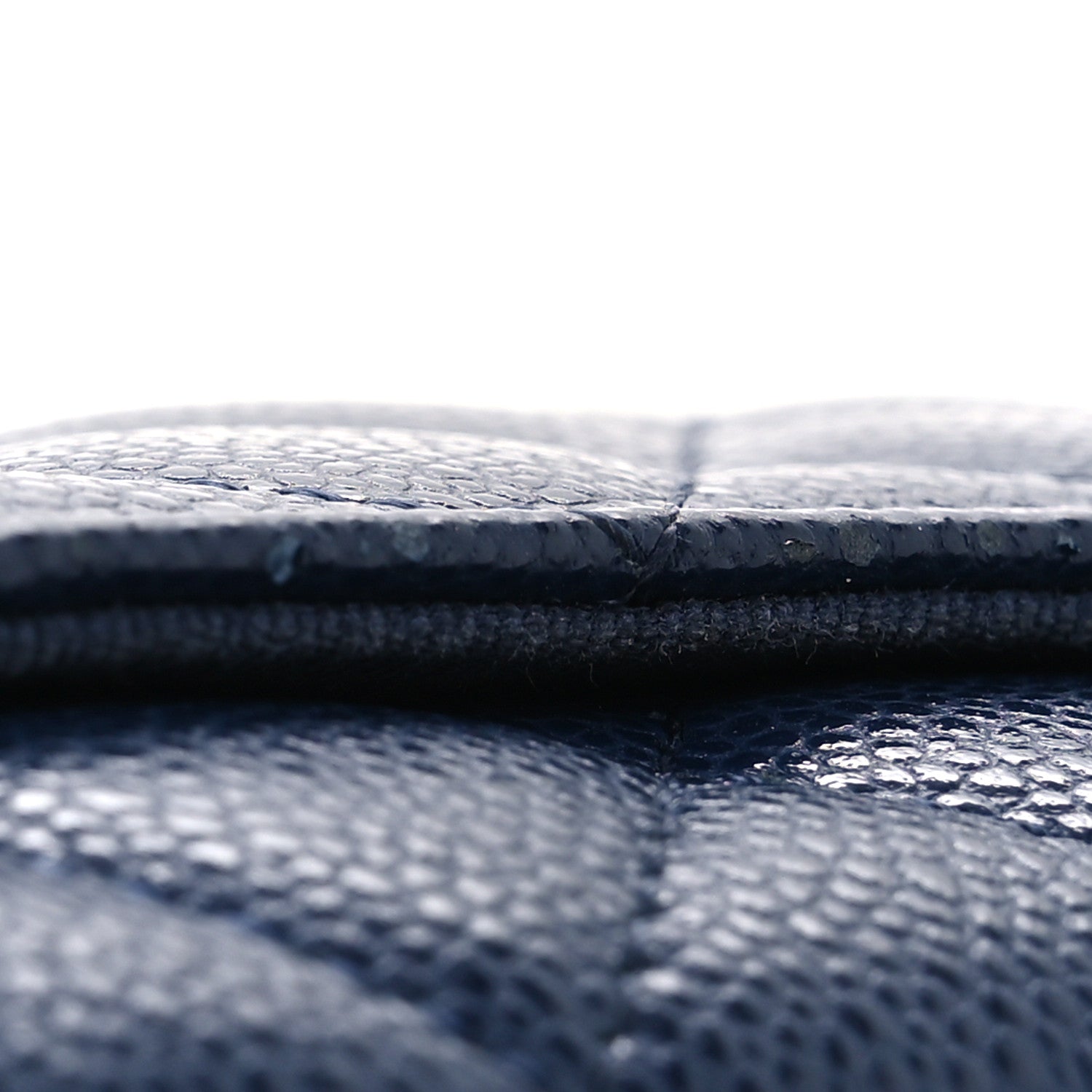 Chanel Caviar Quilted Flap Card Holder Wallet Navy Blue 9 of 10