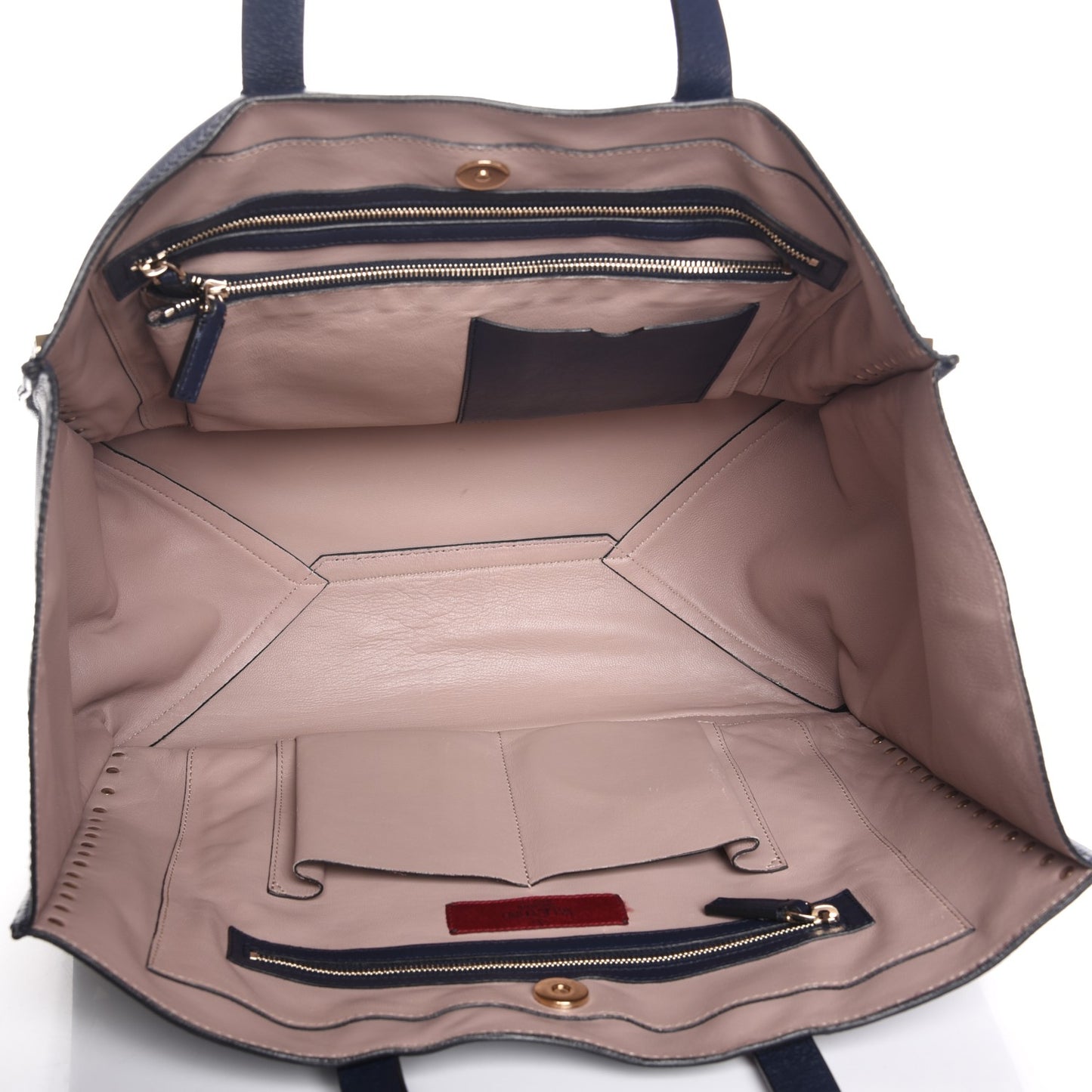 Nappa Medium Rockstud Soft Tote Marine