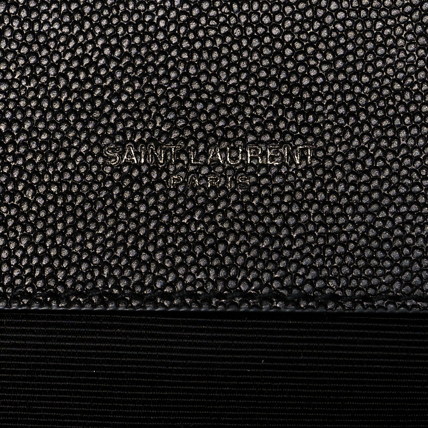 Grain De Poudre Textured Mixed Matelasse Triquilt Small Monogram Satchel Black
