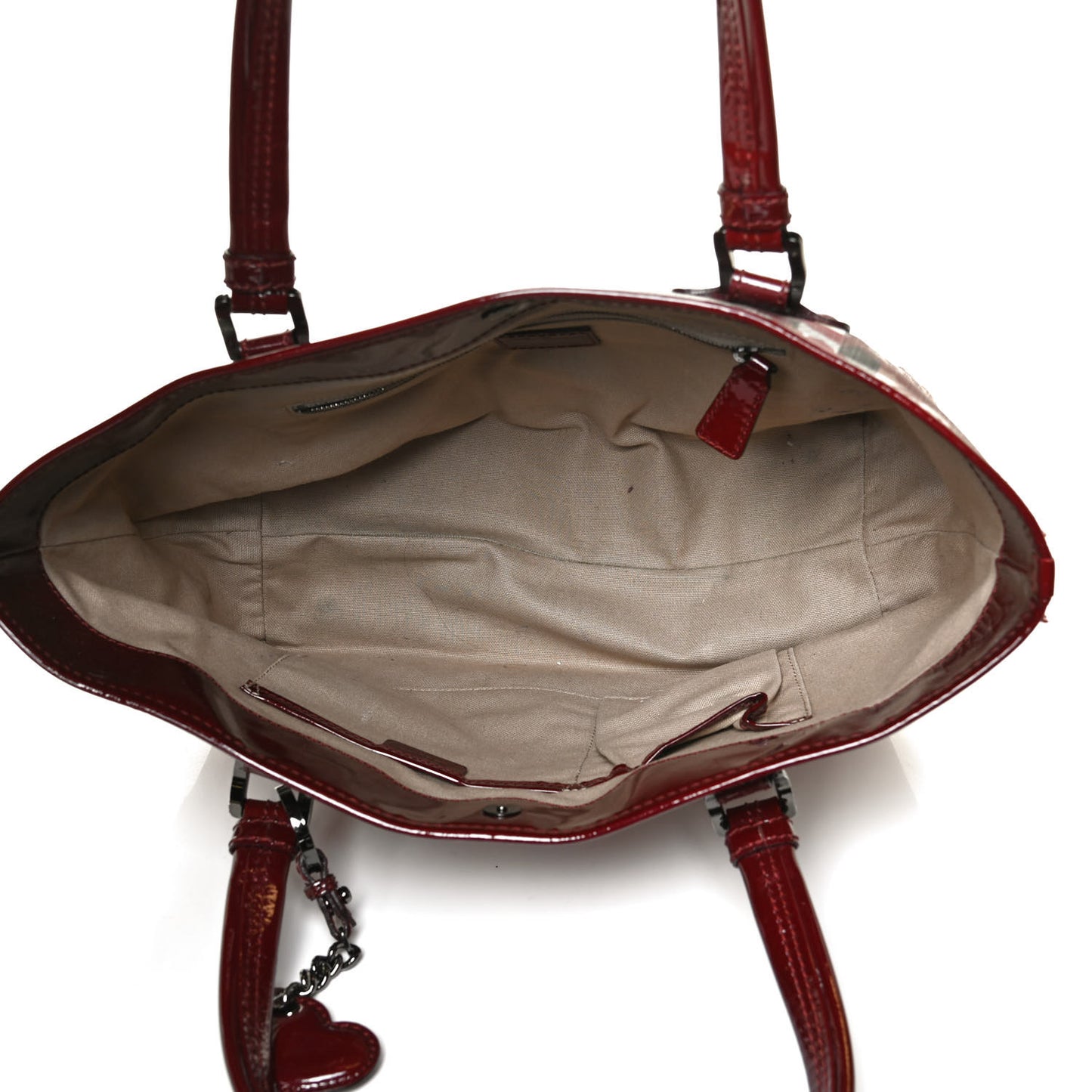 Nova Check Heart Tote Red