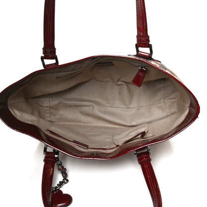 Burberry Nova Check Heart Tote Red 8 of 13