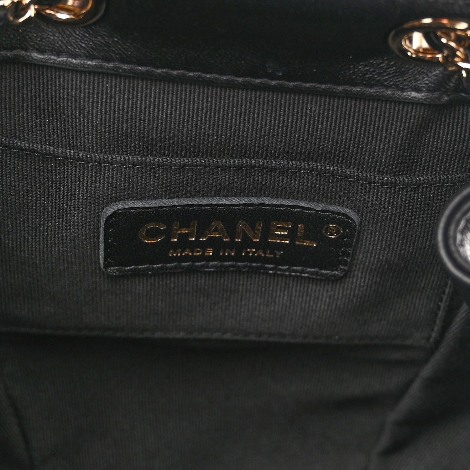 Chanel Lambskin Quilted Small Duma Drawstring Backpack Black 7 of 10